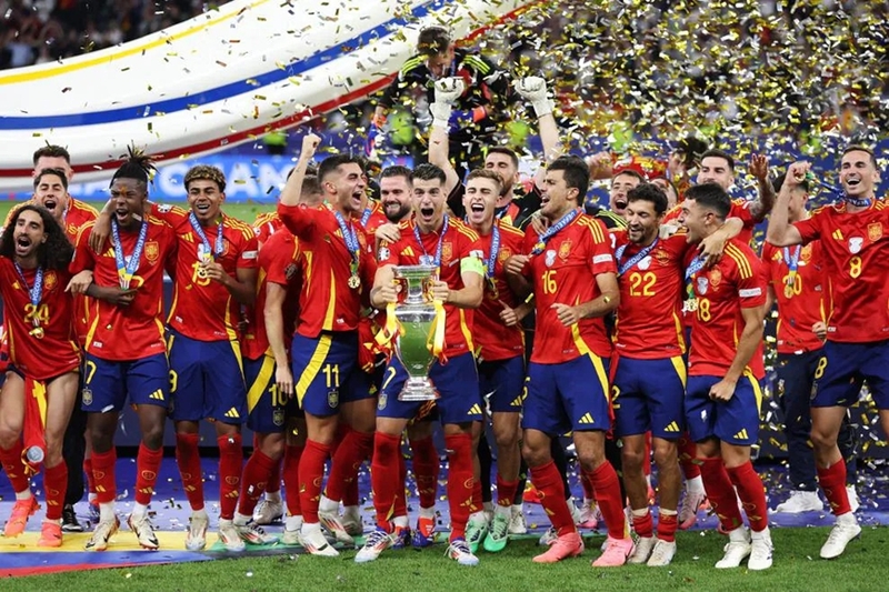 Tây Ban Nha là đội tuyển giàu thành tích nhất Euro với 4 lần vô địch vào các năm 1964, 2008, 2012 và 2024. 